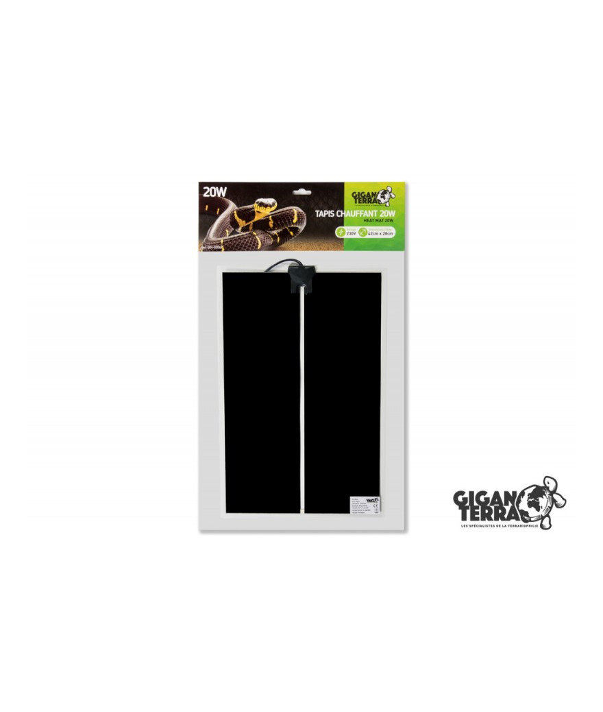 Tapis chauffants 20w 280x420mm giganterra